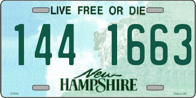 NH license plate 1441663