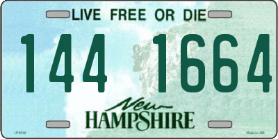 NH license plate 1441664