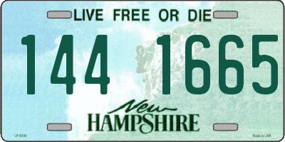 NH license plate 1441665