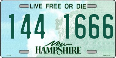 NH license plate 1441666
