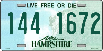 NH license plate 1441672