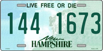 NH license plate 1441673