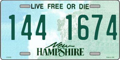NH license plate 1441674
