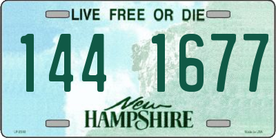 NH license plate 1441677