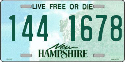 NH license plate 1441678