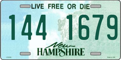 NH license plate 1441679