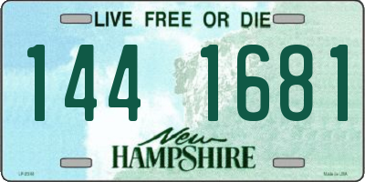 NH license plate 1441681