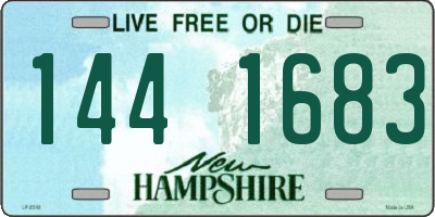 NH license plate 1441683