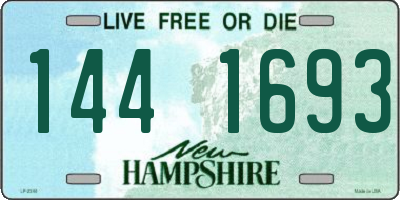 NH license plate 1441693