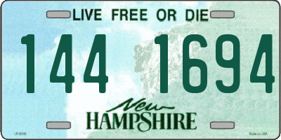NH license plate 1441694