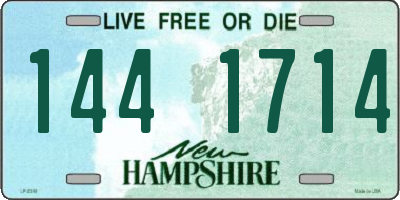 NH license plate 1441714