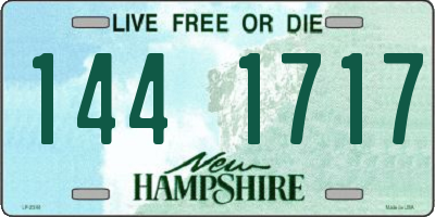 NH license plate 1441717
