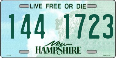 NH license plate 1441723