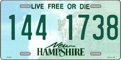 NH license plate 1441738