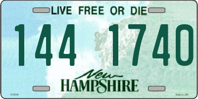 NH license plate 1441740