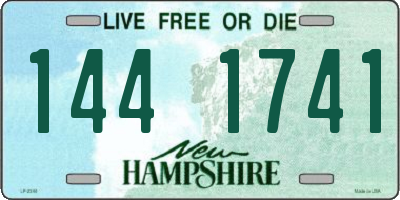 NH license plate 1441741
