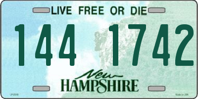 NH license plate 1441742