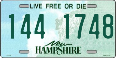 NH license plate 1441748