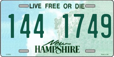 NH license plate 1441749