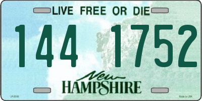 NH license plate 1441752
