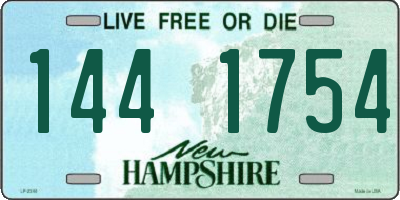 NH license plate 1441754