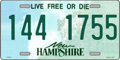NH license plate 1441755