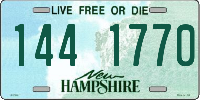 NH license plate 1441770