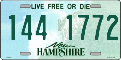 NH license plate 1441772