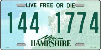 NH license plate 1441774