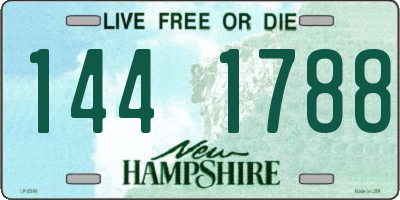 NH license plate 1441788