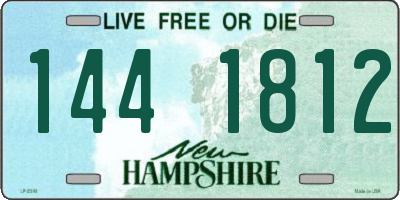 NH license plate 1441812