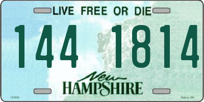 NH license plate 1441814