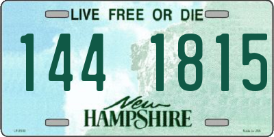 NH license plate 1441815