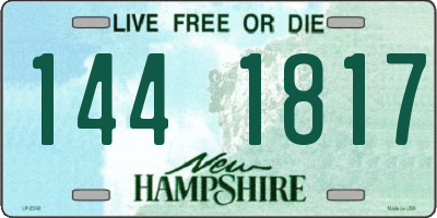 NH license plate 1441817