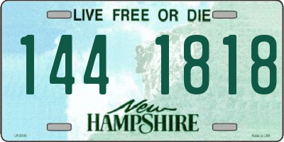 NH license plate 1441818