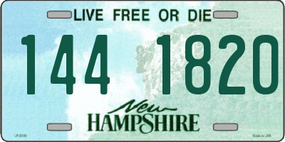 NH license plate 1441820