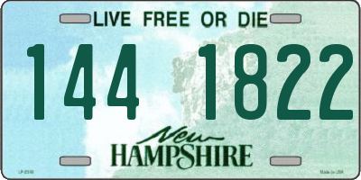 NH license plate 1441822