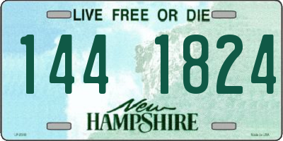NH license plate 1441824