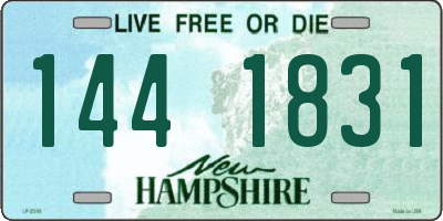 NH license plate 1441831