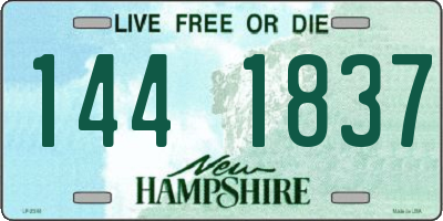 NH license plate 1441837