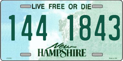 NH license plate 1441843