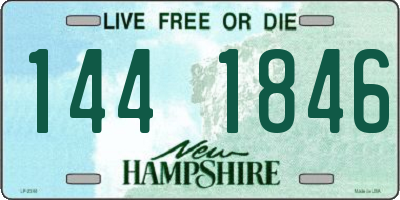 NH license plate 1441846
