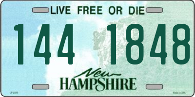 NH license plate 1441848