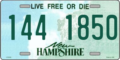 NH license plate 1441850