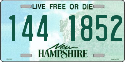 NH license plate 1441852