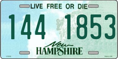NH license plate 1441853