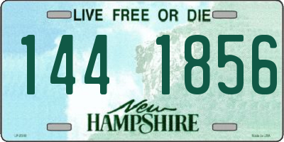 NH license plate 1441856