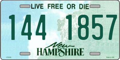 NH license plate 1441857