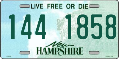 NH license plate 1441858