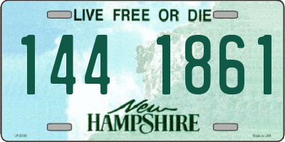 NH license plate 1441861